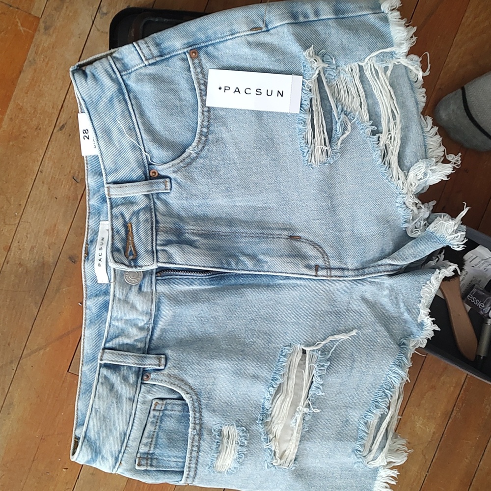 PACSUN High-Waisted Jean Shorts- Size 28
